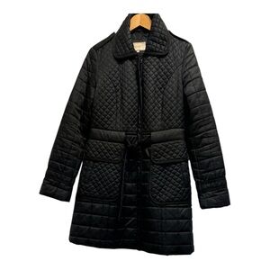 Laundry By Shelli Segal Quilted Belted Puffer Coat Women's Size M
